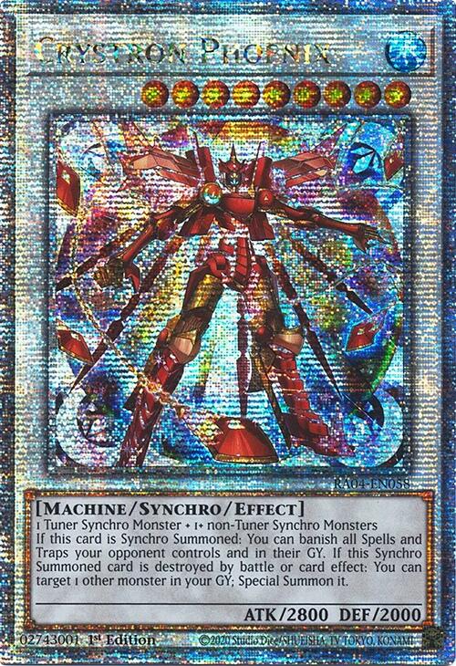 Crystron Phoenix [RA04-EN058] Quarter Century Secret Rare | Good Games Adelaide SA