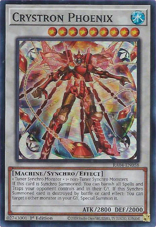 Crystron Phoenix [RA04-EN058] Super Rare | Good Games Adelaide SA