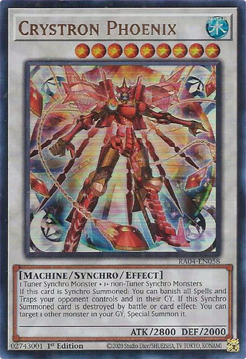 Crystron Phoenix [RA04-EN058] Ultra Rare | Good Games Adelaide SA
