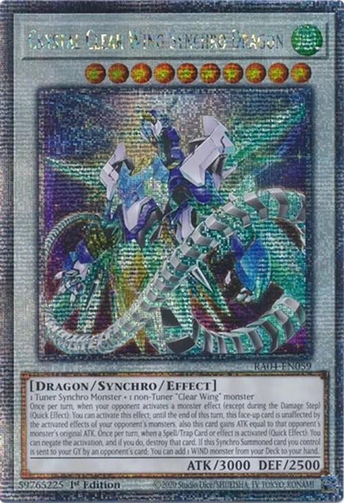 Crystal Clear Wing Synchro Dragon [RA04-EN059] Quarter Century Secret Rare | Good Games Adelaide SA