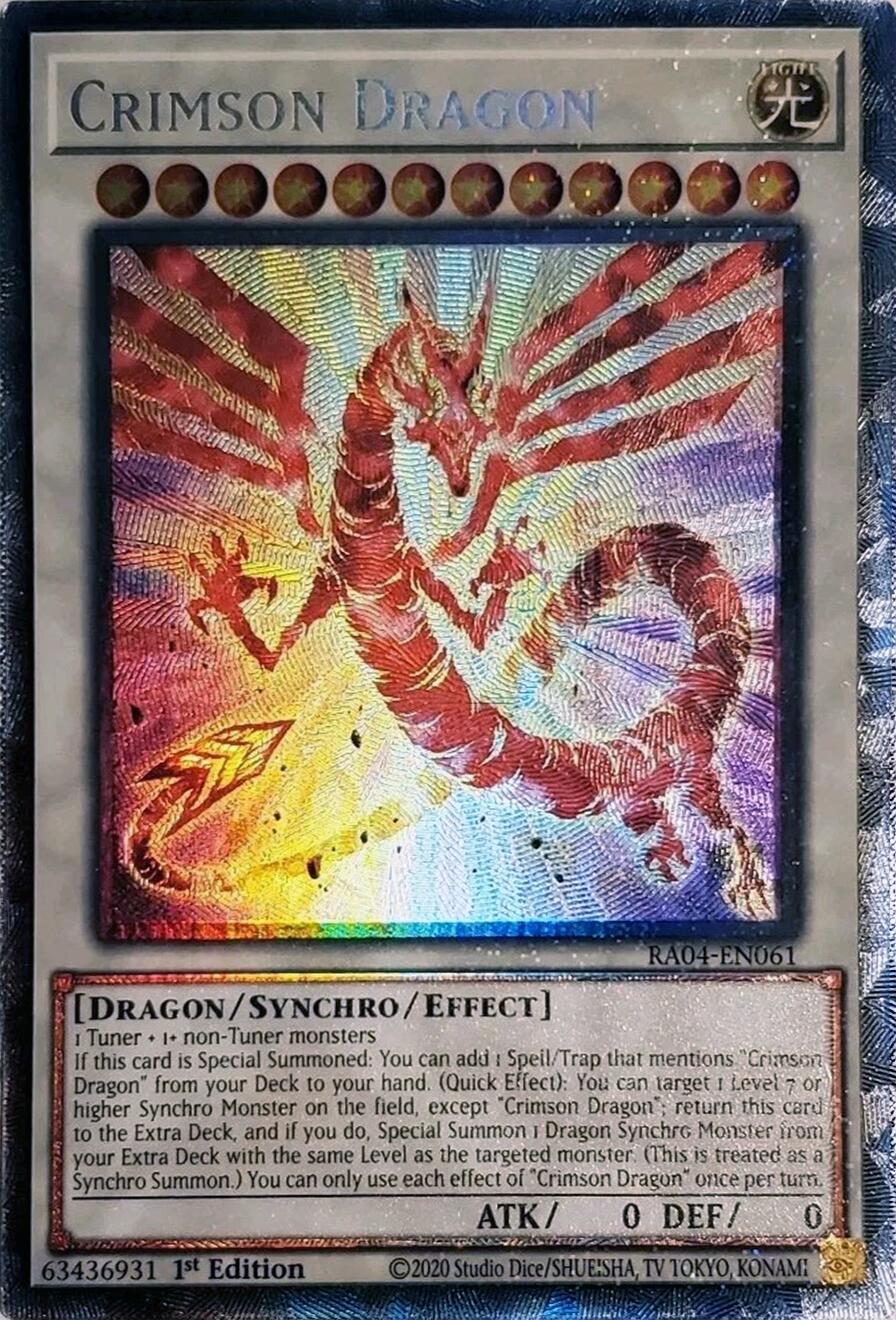 Crimson Dragon (card) [RA04-EN061] Collector's Rare | Good Games Adelaide SA