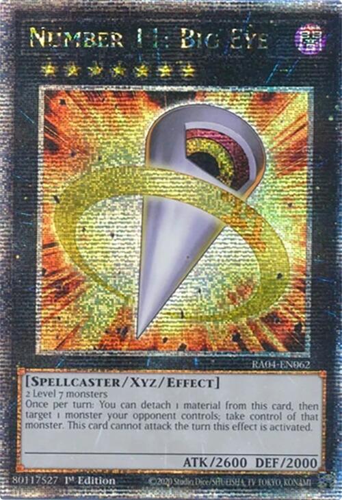 Number 11: Big Eye [RA04-EN062] Quarter Century Secret Rare | Good Games Adelaide SA