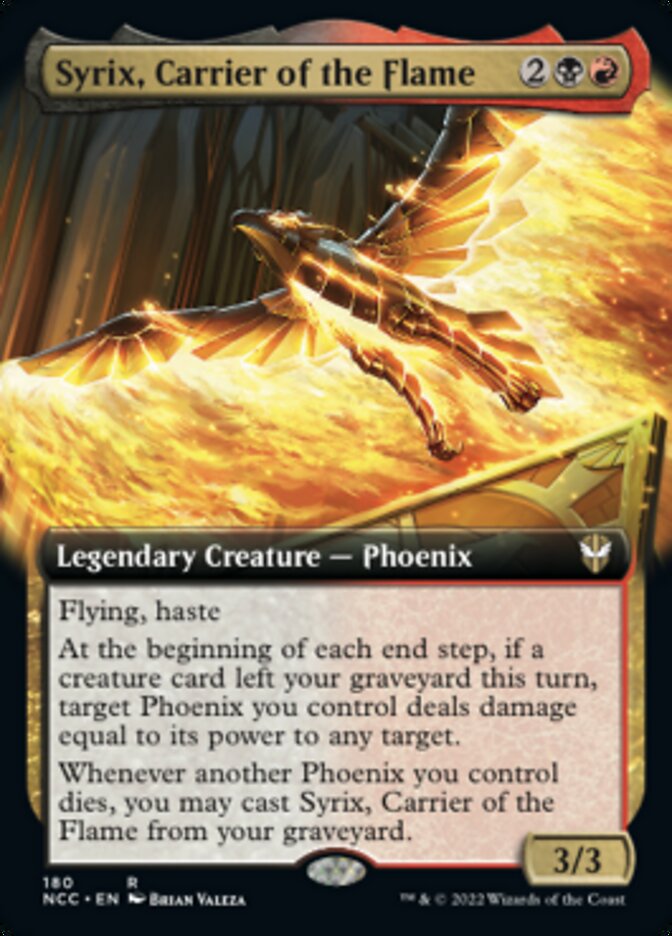 Syrix, Carrier of the Flame (Extended Art) [Streets of New Capenna Commander] | Good Games Adelaide SA