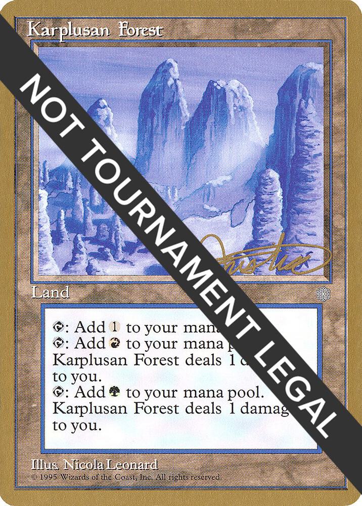Karplusan Forest 1996 Mark Justice ICE  (World Championship Decks)  | Good Games Adelaide SA