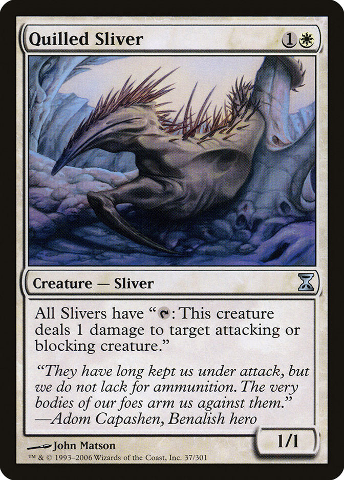 Quilled Sliver 37 (Time Spiral)  - Foil | Good Games Adelaide SA