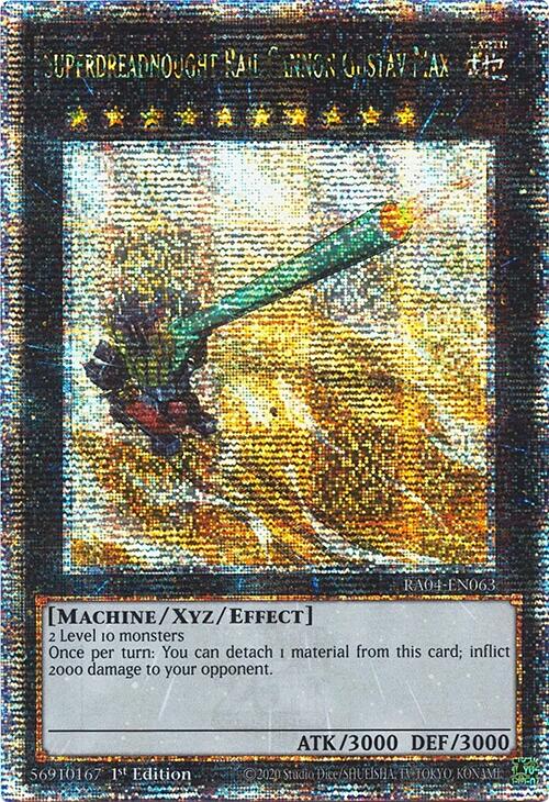 Superdreadnought Rail Cannon Gustav Max [RA04-EN063] Quarter Century Secret Rare | Good Games Adelaide SA