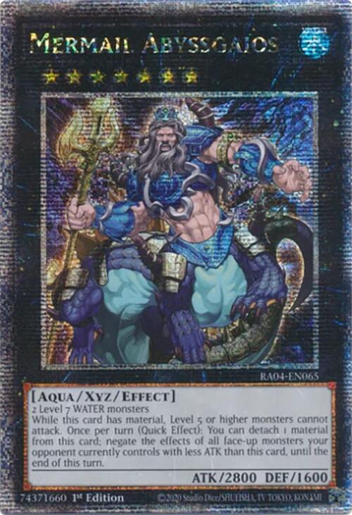 Mermail Abyssgaios [RA04-EN065] Quarter Century Secret Rare | Good Games Adelaide SA