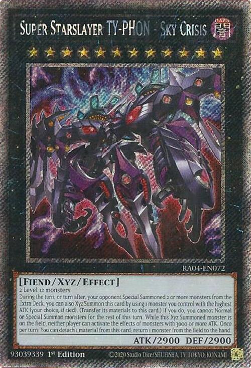 Super Starslayer TY-PHON - Sky Crisis [RA04-EN072] Platinum Secret Rare | Good Games Adelaide SA