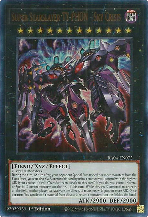 Super Starslayer TY-PHON - Sky Crisis [RA04-EN072] Ultra Rare | Good Games Adelaide SA