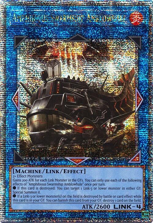 Amphibious Swarmship Amblowhale [RA04-EN077] Quarter Century Secret Rare | Good Games Adelaide SA