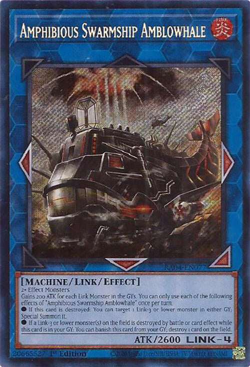 Amphibious Swarmship Amblowhale [RA04-EN077] Secret Rare | Good Games Adelaide SA