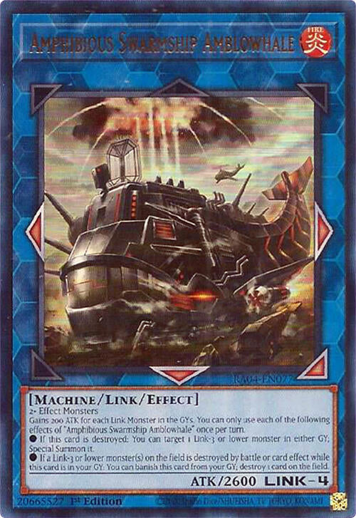 Amphibious Swarmship Amblowhale [RA04-EN077] Ultra Rare | Good Games Adelaide SA