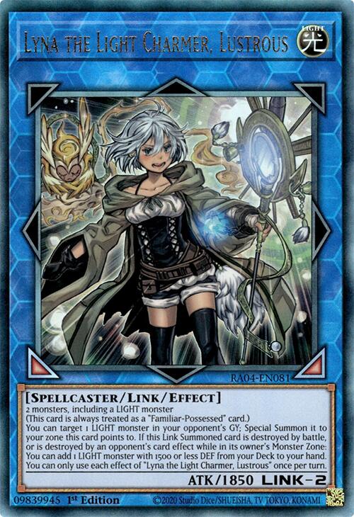 Lyna the Light Charmer, Lustrous [RA04-EN081] Ultimate Rare | Good Games Adelaide SA