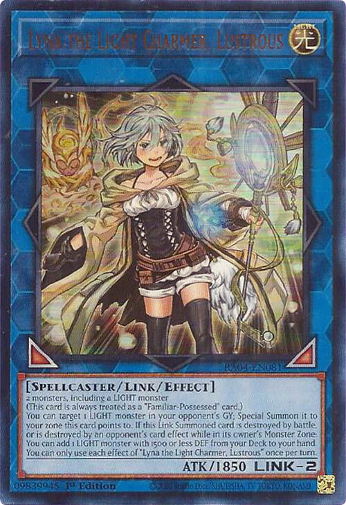 Lyna the Light Charmer, Lustrous [RA04-EN081] Ultra Rare | Good Games Adelaide SA