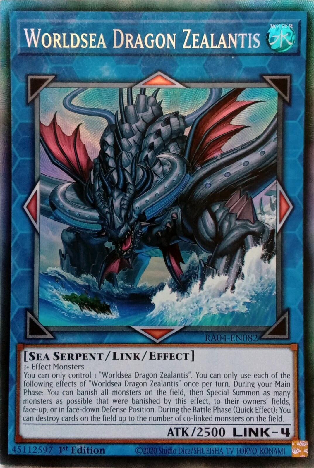 Worldsea Dragon Zealantis [RA04-EN082] Collector's Rare | Good Games Adelaide SA