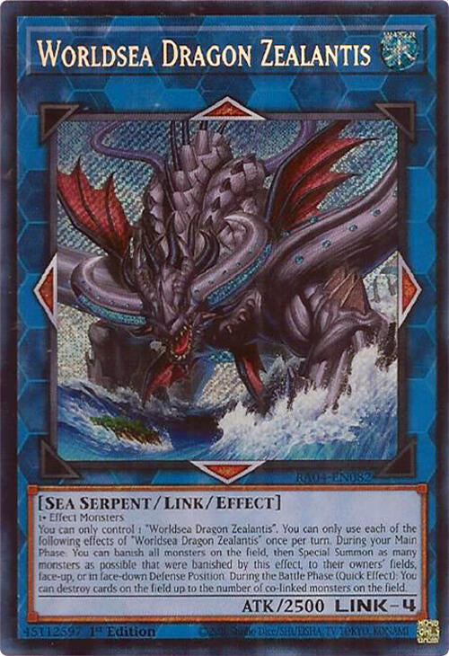 Worldsea Dragon Zealantis [RA04-EN082] Secret Rare | Good Games Adelaide SA