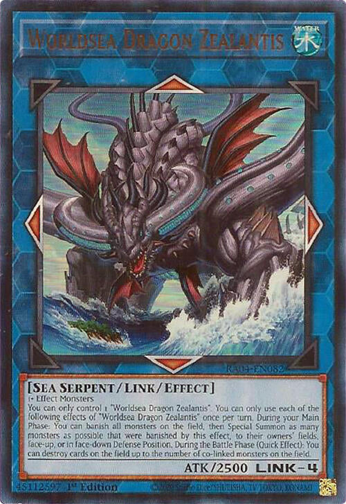Worldsea Dragon Zealantis [RA04-EN082] Ultra Rare | Good Games Adelaide SA