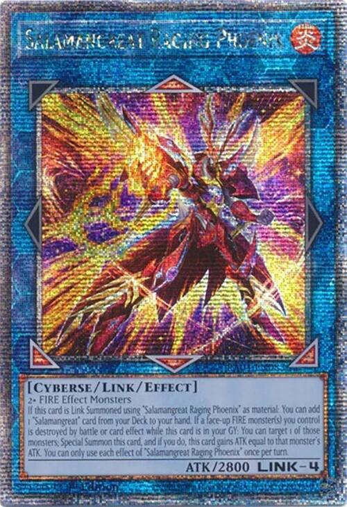 Salamangreat Raging Phoenix [RA04-EN083] Quarter Century Secret Rare | Good Games Adelaide SA