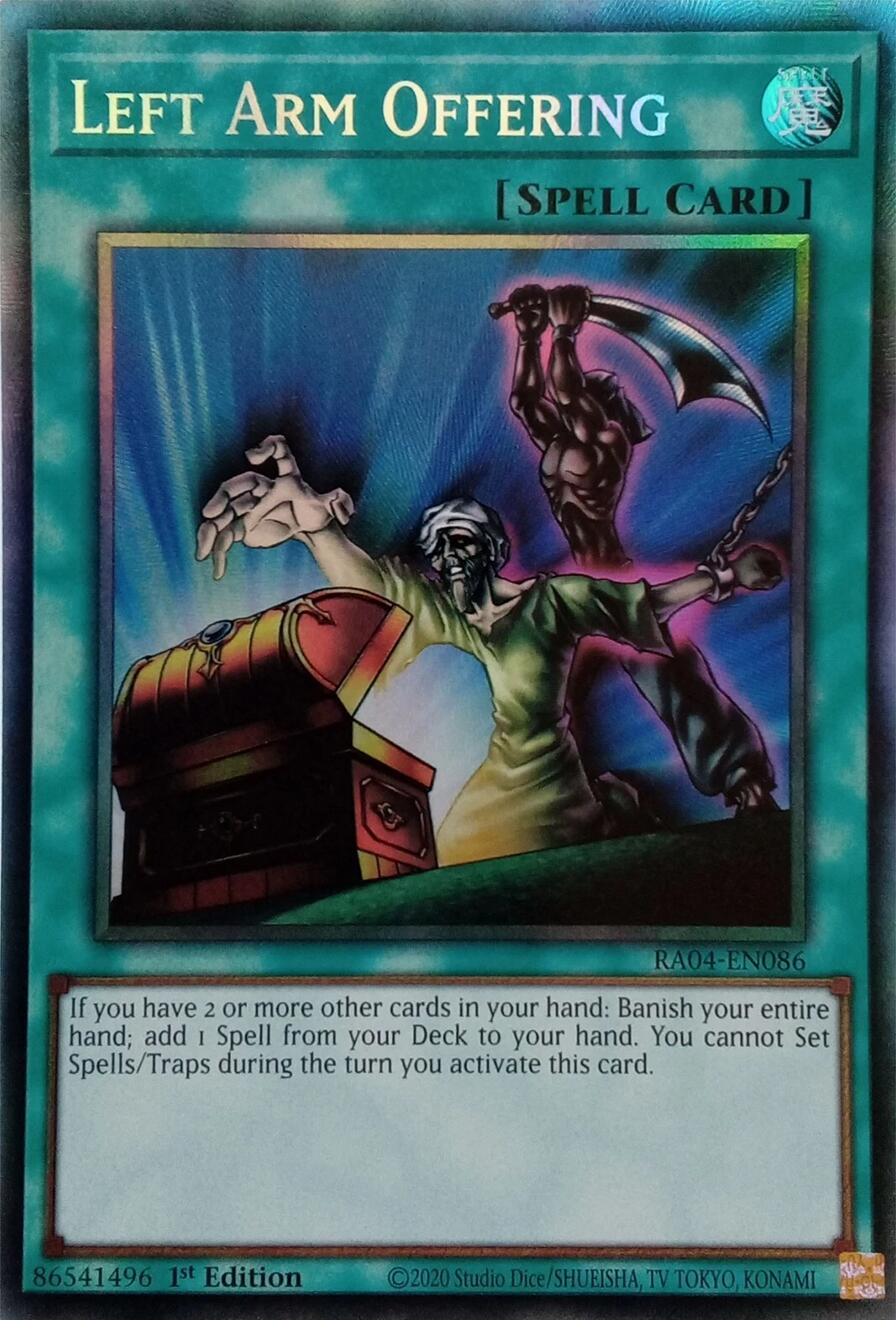 Left Arm Offering [RA04-EN086] Collector's Rare | Good Games Adelaide SA