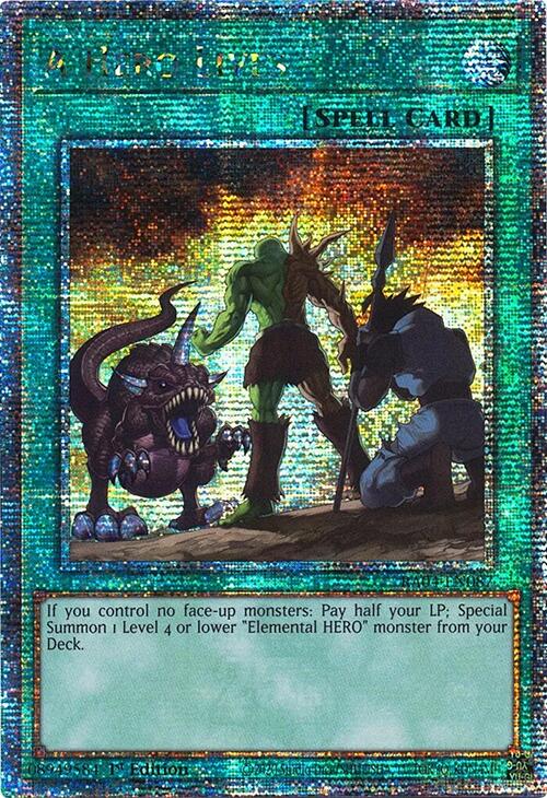 A Hero Lives [RA04-EN087] Quarter Century Secret Rare | Good Games Adelaide SA