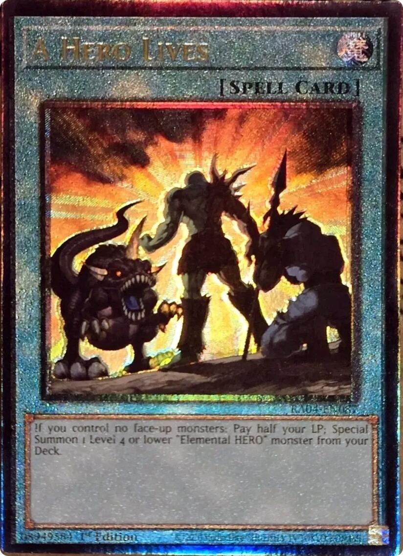 A Hero Lives [RA04-EN087] Ultimate Rare | Good Games Adelaide SA