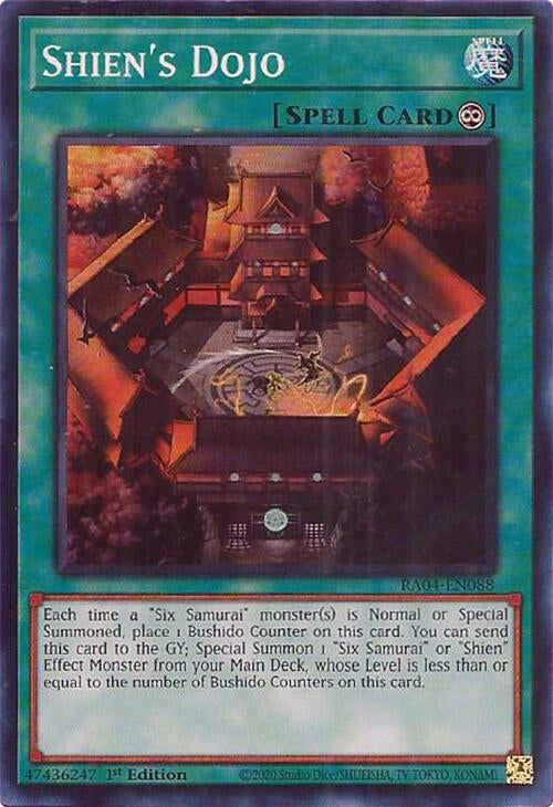 Shien's Dojo [RA04-EN088] Super Rare | Good Games Adelaide SA