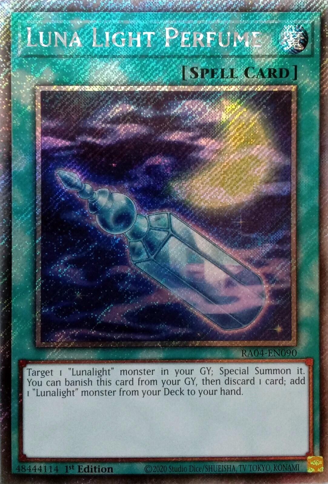 Luna Light Perfume [RA04-EN090] Platinum Secret Rare | Good Games Adelaide SA
