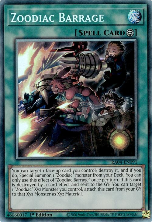 Zoodiac Barrage [RA04-EN091] Collector's Rare | Good Games Adelaide SA