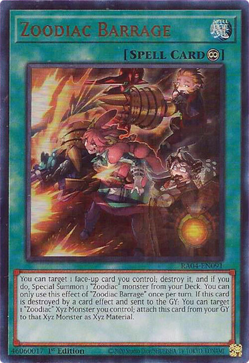 Zoodiac Barrage [RA04-EN091] Ultra Rare | Good Games Adelaide SA