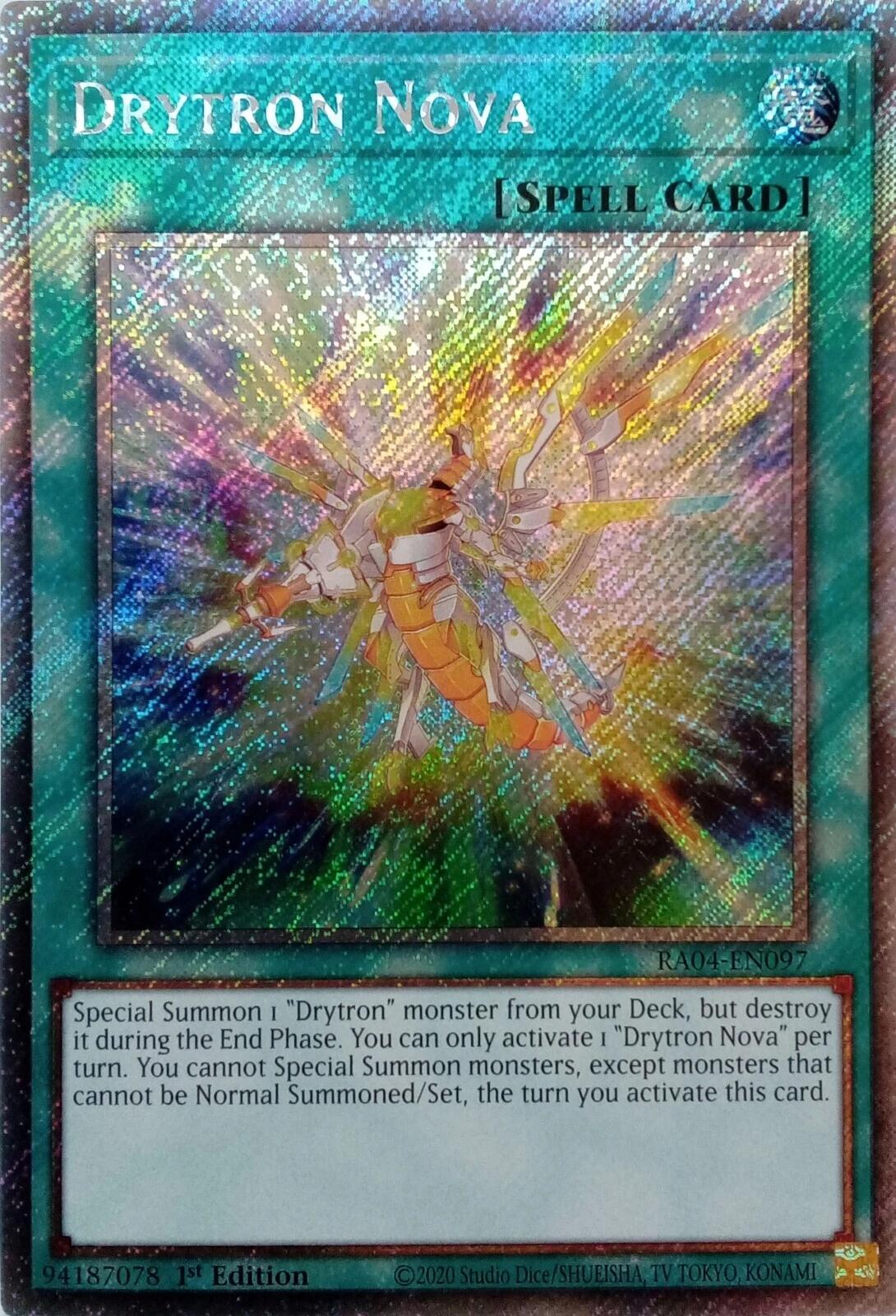 Drytron Nova [RA04-EN097] Platinum Secret Rare | Good Games Adelaide SA