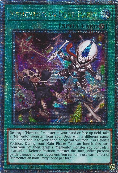 Mementotlan Bone Party [RA04-EN099] Quarter Century Secret Rare | Good Games Adelaide SA