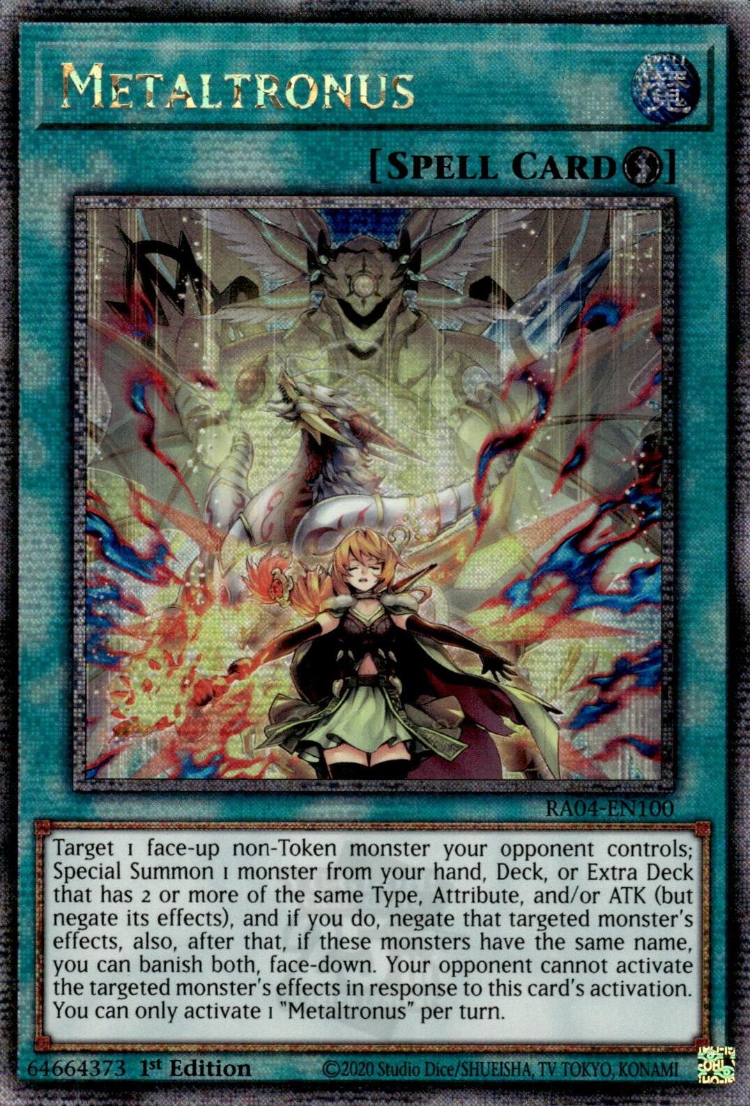 Metaltronus [RA04-EN100] Quarter Century Secret Rare | Good Games Adelaide SA