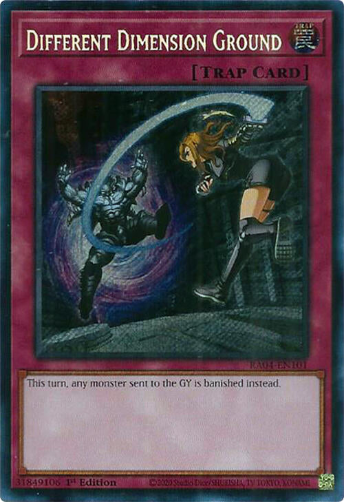 Different Dimension Ground [RA04-EN101] Secret Rare | Good Games Adelaide SA