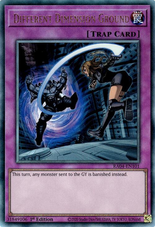 Different Dimension Ground [RA04-EN101] Ultimate Rare | Good Games Adelaide SA