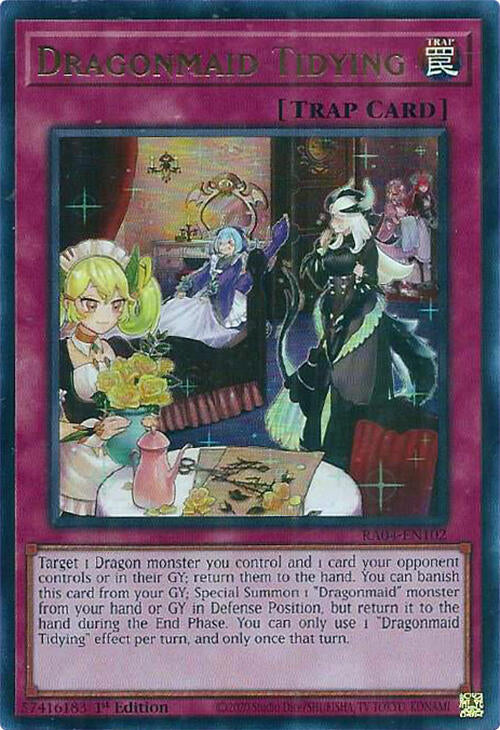 Dragonmaid Tidying [RA04-EN102] Ultra Rare | Good Games Adelaide SA