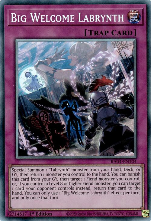Big Welcome Labrynth [RA04-EN104] Collector's Rare | Good Games Adelaide SA