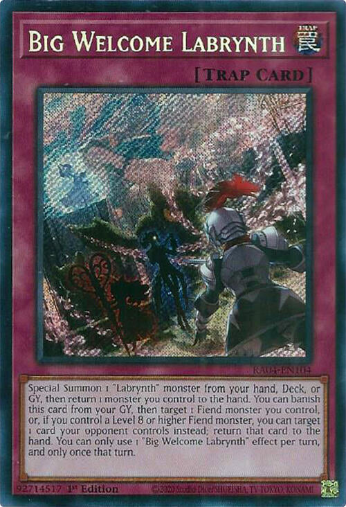 Big Welcome Labrynth [RA04-EN104] Secret Rare | Good Games Adelaide SA