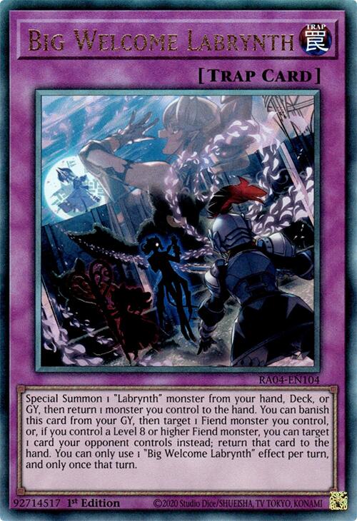 Big Welcome Labrynth [RA04-EN104] Ultimate Rare | Good Games Adelaide SA