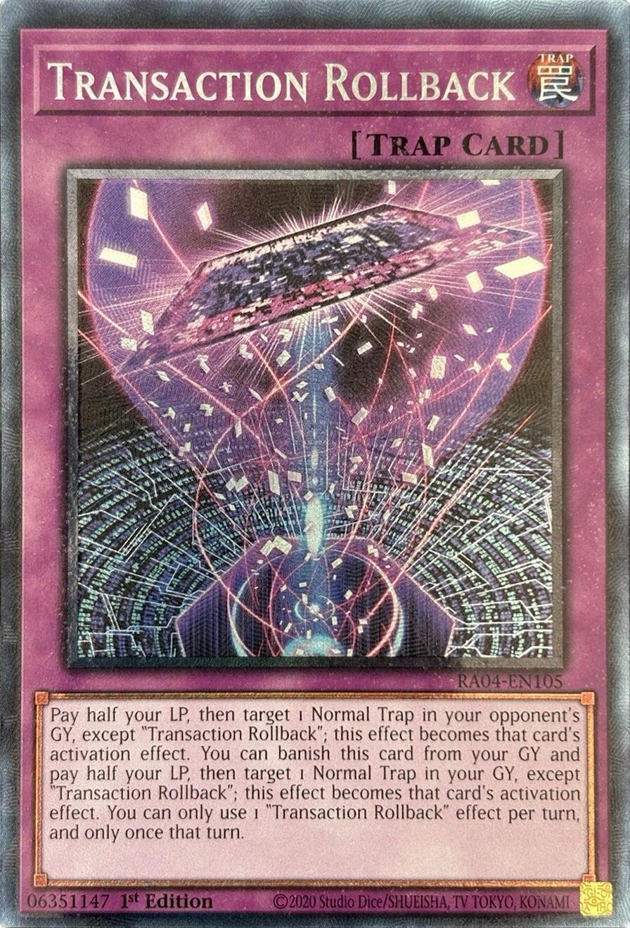 Transaction Rollback [RA04-EN105] Collector's Rare | Good Games Adelaide SA