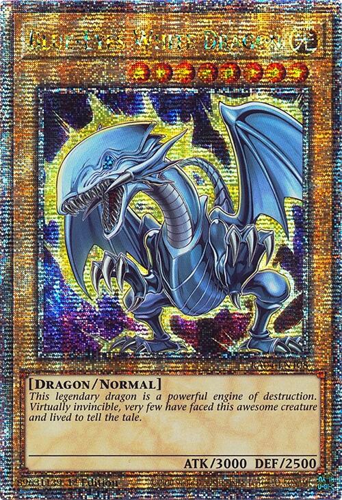 Blue-Eyes White Dragon (7th Art) [RA04-EN108] Quarter Century Secret Rare | Good Games Adelaide SA