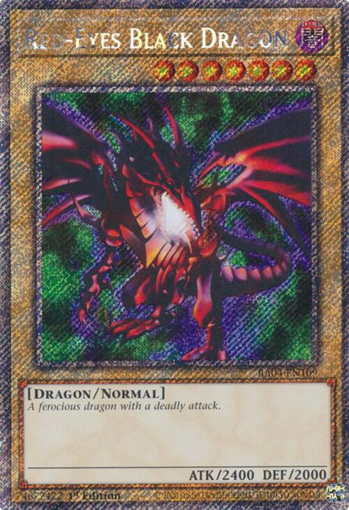 Red-Eyes Black Dragon (4th Art) [RA04-EN109] Platinum Secret Rare | Good Games Adelaide SA