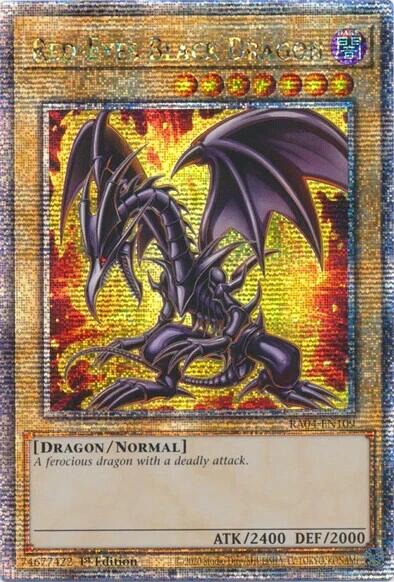 Red-Eyes Black Dragon (7th Art) [RA04-EN109] Quarter Century Secret Rare | Good Games Adelaide SA