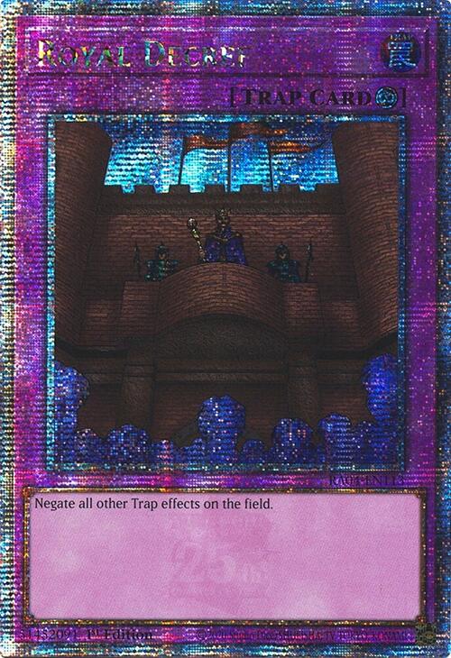 Royal Decree [RA04-EN113] Quarter Century Secret Rare | Good Games Adelaide SA