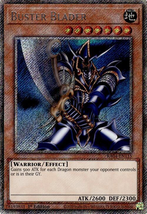 Buster Blader [RA04-EN115] Platinum Secret Rare | Good Games Adelaide SA