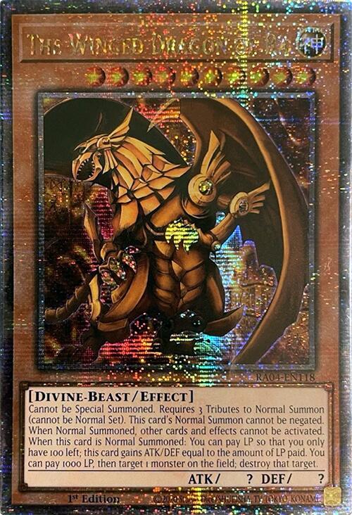 The Winged Dragon of Ra [RA04-EN118] Quarter Century Secret Rare | Good Games Adelaide SA