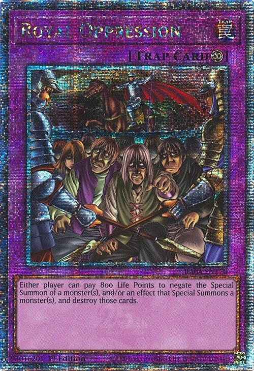 Royal Oppression [RA04-EN120] Quarter Century Secret Rare | Good Games Adelaide SA