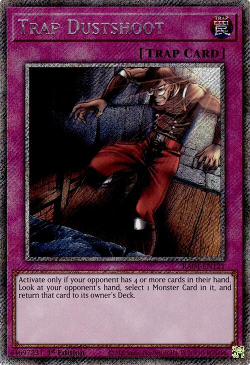 Trap Dustshoot [RA04-EN121] Platinum Secret Rare | Good Games Adelaide SA