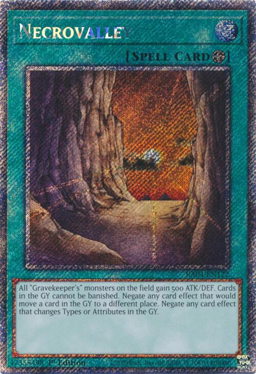 Necrovalley [RA04-EN122] Platinum Secret Rare | Good Games Adelaide SA