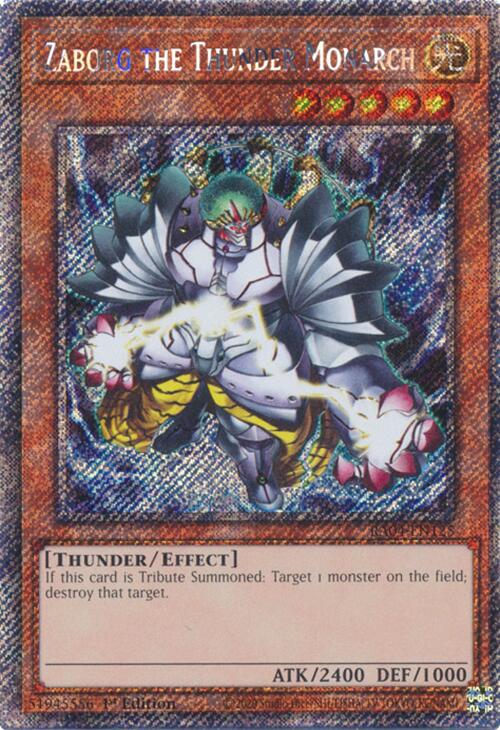Zaborg the Thunder Monarch [RA04-EN125] Platinum Secret Rare | Good Games Adelaide SA