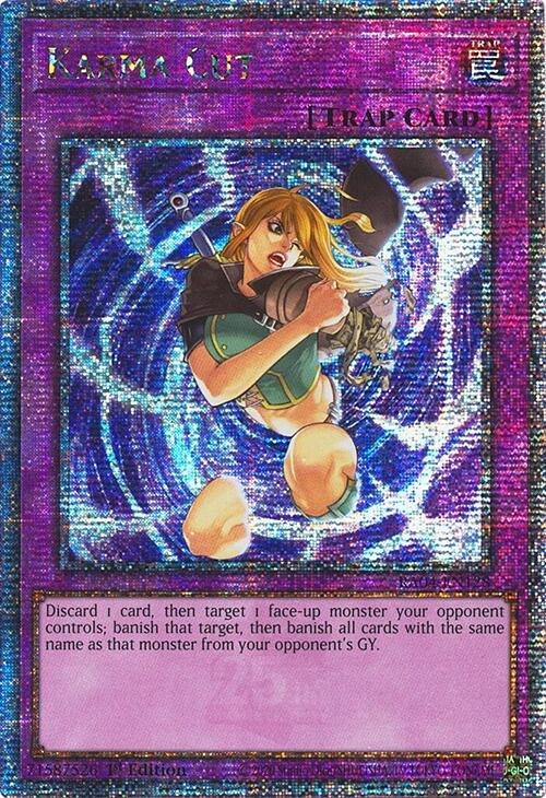 Karma Cut [RA04-EN128] Quarter Century Secret Rare | Good Games Adelaide SA